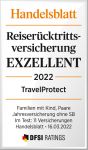 Handelsblatt - Test - Reiserücktrittversicherung